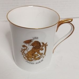 Rosina Fine Bone China Leo The Lion Horoscope On Coffee Mug